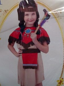 Kids Costumes to Hire - Indian girl (red) 